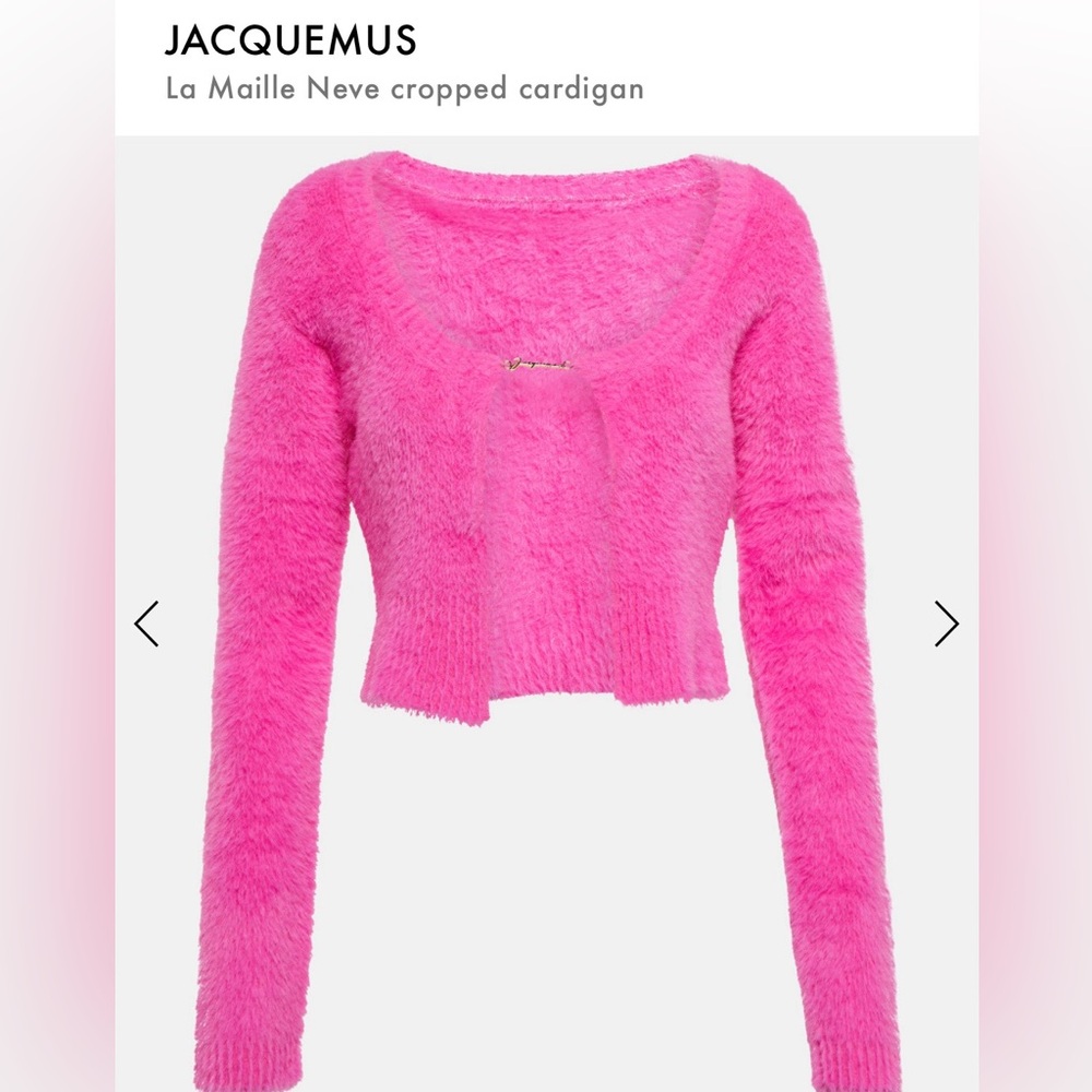 JACQUEMUS La Maille Neve cropped cardigan